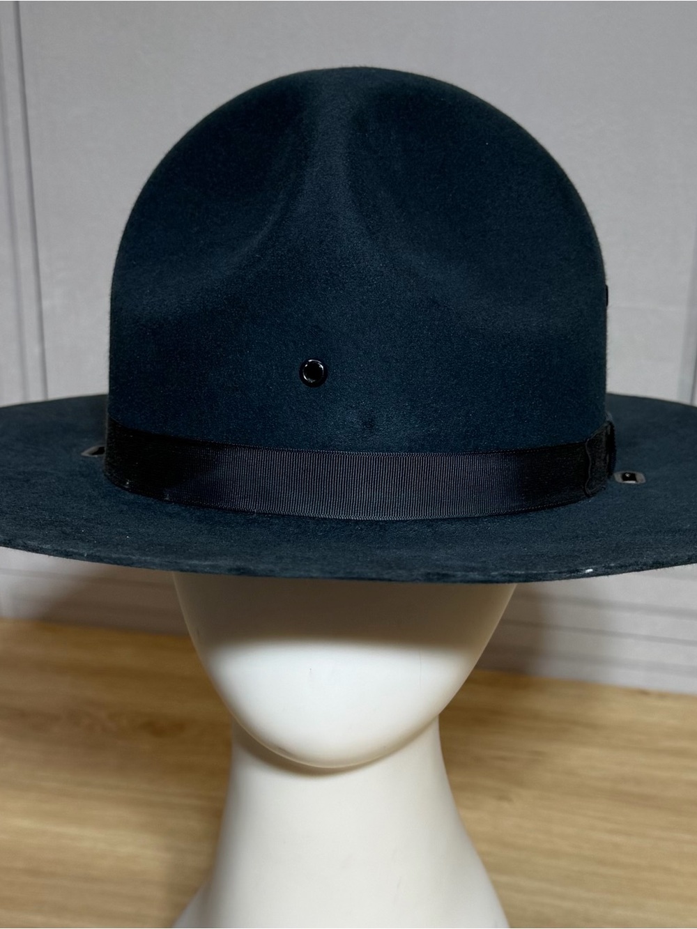 Stratton Beaver Blue Ranger Felt Campaign Hat Men’s Sz 7 3/8 made in USA